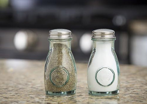 Tablecraft Salt & Pepper Shaker Set, 4 oz, Green...
