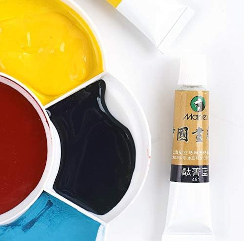 Easyou Marie's Big Size Chinese Painting Color Tubes Watercolor Drawing 12ml*5pcs No. 218 Gamboge...