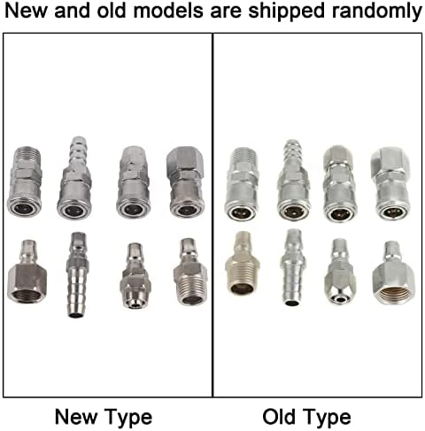 8pcs BSP 1/2" Air Hose Coupler Pneumatic Plug Socket Air Compressor Hose Quick Connector Set...