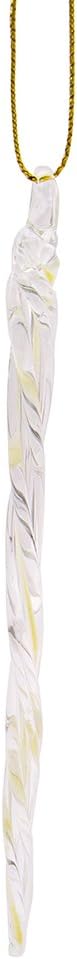 Kurt Adler 5-1/4-Inch Glass Glow-in-the-Dark Icicle Ornament Set of 24 for Christmas...