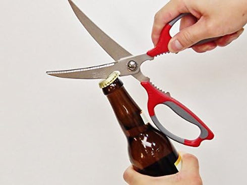 Kitchen Shears MATE, Stainless Steel Multi-Function Kitchen Scissors, Soft Grip, Long & Curve Blade...