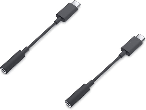 Dell OEM Adapter USB-C to 3.5mm Aux Headphone Jack - Black - CN-03GVVD - 2 Pack......