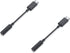 Dell OEM Adapter USB-C to 3.5mm Aux Headphone Jack - Black - CN-03GVVD - 2 Pack......