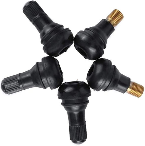 Tire Tyre Valve Stem 12 Pcs Car Tire Valve Stem TR412 TR414 Cap Rubber for Tubeless Rim Holes on Standard Vehicle Tires...