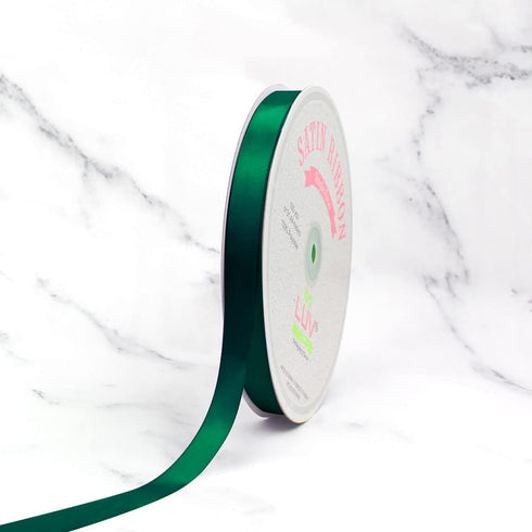 Creative Ideas Solid Satin Ribbon, 5/8-Inch by 100 Yard, Hunter Green, Solid...