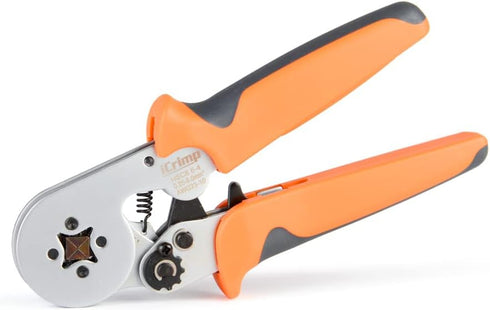 iCrimp Square Self-Adjustable Crimping Tools for AWG23-10 Bootlace End-Sleeves Ferrule, Ratcheting Wire Crimping Plier...