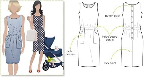 Style Arc Sewing Pattern - Peggy Woven Dress (Sizes 04-16)...