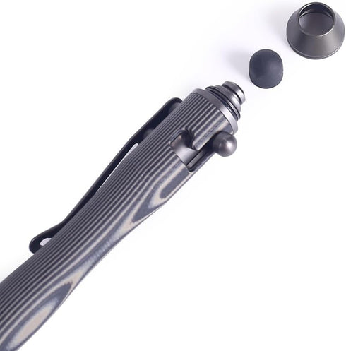 Cool Hand 5.7'' Bolt Action Pens, EDC Ballpoint Ink Refillable, Stylus for Touch Screen, G10 Body w/Pocket Clip, Ergonomic Grip, with a Free Refil...