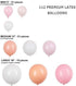 Balloon Garland Kit - Pink, White, Blush Balloons for Parties - Valentine's Day / Galentine's Party - Large, Small Baby Pastel Matte Balloons - Ba...