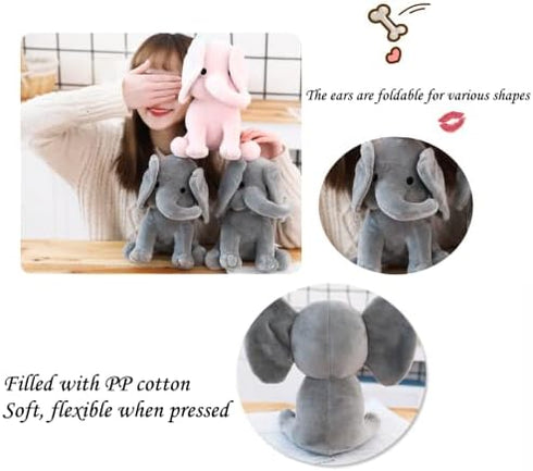 Elephant Stuffed Animals - Kawaii plushiesToys for Baby, Boy, Girls Plush Toys Gifts - Great for Nursery, Room Decor, 9.8 Inch (Pink)...