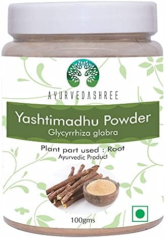 Yashtimadhu Powder 100 Gm | Natural Mulethi Powder/Licorice Powder Glycyrrhiza glabra | Supports Immunity | Mulethi | Vegan | Non GMO | Gluten Fre...