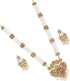 Designer Premium Hydrabadi Indian Faux Pearl Long Multicolor Necklace Jewellery Set for Women...