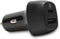 AT&T Dual Port 32W USB-C and USB-A Fast Charging Bullet Car Charger for Apple iPhone, Google Pixel, and Samsung Galaxy (Black, 32W)...