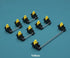 GATERON Plate Mounted V2 Stabilizer for 60% Mechanical Keyboard Satellite Switch 7U 6.25U 2U(Yellow)...