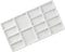 8 Inch Artist Ceramic Paint Palette,14 Wells Rectangle Porcelain Watercolor Painting Tray Palette Painting Supplies for Oil Painting Art Craft...