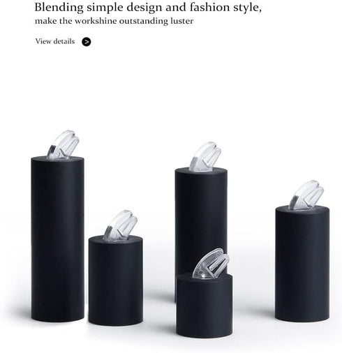Oirlv Acrylic Jewelry Display Stand Ring Showcase Display Holder (7 PCS Rings Stand)...