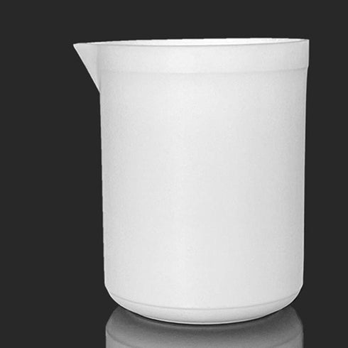 Plastic Graduated Beaker Lab Beaker PTFE Science Beaker Measuring Liquid Container Beakers 250ML Measuring Cups with Handle and Spout Laboratory E...