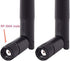 Bingfu Dual Band Wifi Antenna 2.4GHz 5GHz 5.8GHz 3dBi MIMO RP-SMA Male (2-Pack) + 2 x 12 inch u.fl to Rp-sma Cable for WiFi Router Wireless Mini P...