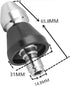 Pressure Washer Sewer Jetter Nozzle with Stainless Steel, Durable Design Sewer Jet Nozzle,Pressure Drain Jetter Hose Nozzle,3/8'' Quickly Connecto...