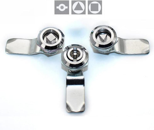 Gas Meter Cam Lock & Key Gas Zink Alloy Electric Meter Door Cabinet Box Latch Locker Kit for Hardware Tool (S Type)...