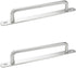 2 PCS Pull Push Door Handle,Metal Commercial Door Handle Door Pulls,Stainless Steel Heavy Duty Barn Door Pulls with Mounting Screws (Silver,224x19...