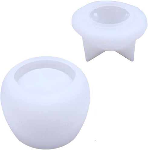 Mushroom Jars Silicone Molds with Lid DIY Epoxy Casting Crafts for Storage Box Candy Jewelry Container Mushroom Mold + 3 Stirring Rod...