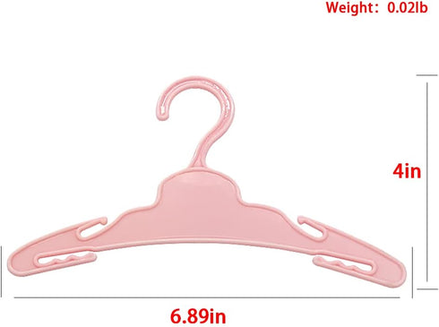 20 Pcs Doll Hangers for 18 inch Doll Clothes, Doll Hangers, Sturdy Doll Hangers Accessories, Work Great with Rod Less Than 1/2 inch Diameter, Made...