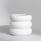 Ceramic Plant Pot Indoor, 4.5 Inch Flower Pot with Drainage Hole, Small Bubble Design Ceramic Planter for Home & Office Decor (White)...