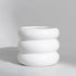 Ceramic Plant Pot Indoor, 4.5 Inch Flower Pot with Drainage Hole, Small Bubble Design Ceramic Planter for Home & Office Decor (White)...