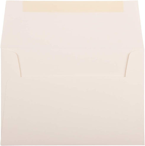 JAM PAPER A8 Strathmore Invitation Envelopes - 5 1/2 x 8 1/8 - Natural White Wove - 50/Pack...