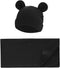 Exemaba Unisex Baby Swaddle Blanket with Hat Set Newborn Swaddle Receiving Blankets Sleep Sack for 0-3 Months Boys Girls(Black)...