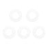 stonylab Gasket Silicone Seals, 5 Pack Clear O-Ring Sealing Silicone Gasket with 15 mm ID and 30 mm OD for Lab Electrochemical Cell Accessory...