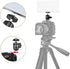 UTEBIT 2 Pack Mini Ball Head with 1/4" Hot Shoe Mount Adapter Max Load 5.5lb 360° Swivel Tripod Ball Head for DSLR Camera Camcorder, Light Bracket...