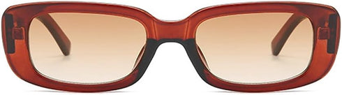 Rectangle Sunglasses for Women Black 90s Retro Sunglasses Fashion Y2K Square Sunglasses...