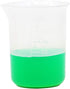6 Pack 50ml Lab Plastic Graduated Beaker Transparent Measuring Beaker Cup Mixing Cup Liquid Container for Science Lab...