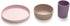 melii Non-Suction Silicone Plate, Bowl and Cup Set for Toddlers, Kids and Children (Purple, Grey, Pink)...