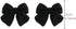 1 Pair Artist Bow Tie Ribbon Stud Earrings for Women Black Daily Bow Earring Jewelry (1 Pair Black)...