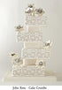 Designer Stencils Mexican Tile Cake Stencil Tier 4, Beige/semi-transparent...