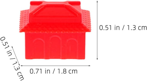 FAVOMOTO 120PCS Plastic Hotels Houses?Game Replacement Pieces Small House Board Game Replacement House Victory Game House Game Pawns Token Multico...