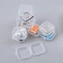 10 Pcs Mini Clear Plastic Box 1.8 mm Thicken Square Jewelry Earplug Pill Storage Box Case Container with Lid for Bead Makeup Craft Project...