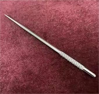 Dental Teeth Pick Stainless Steel Toothpick Set Reusable Tooth Stains Remover Dental Tool Teeth Cleaning Tools with Holder for Outdoor Picnic, Cam...