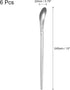 uxcell Set of 6 Long Handle Spoon, 10-Inch Stainless Steel Ice Cream Spoon Cocktail Stirring Spoons Coffee Spoons for Mixing, Beverage, Coffee (Si...