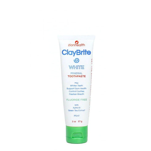 Claybrite White Toothpaste Zion Health 2 oz Paste...