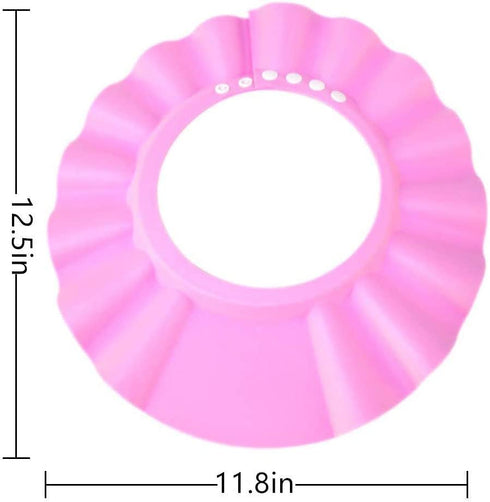 3Pack Baby Shower Cap Bath Visor for Toddlers Shampoo Cap Shower Protection Hat - Adjustable Soft Hair Washing Guard, Bath Shield Visor Hat,Eyes a...