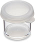 KINGART Clear Multi-Purpose Plastic Storage Cups with Removable Lid for Paiint, Art and Crafts Supplies, Set of 14 in 2 sizes...