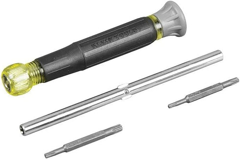Klein Tools 32585 Multi-bit Precision Screwdriver Set, 4-in-1 Electronics Screwdriver with Industrial Strength Torx Bits, Spin Top...