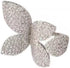 Rhinestone Butterfly Wrap Ring Open Statement Rings Sparkling Crystal Cubic Zirconia Leaf Engagement Promise Wedding Ring Expandable Finger Band D...