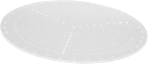 Round Center Finder with Clear Scales Acrylic DlY Woodworking Circle Gauge(Small (diameter 20cm))...