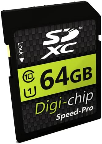 Digi Chip 64GB SDXC Class 10 Memory Card For Kodak PixPro FZ55, FZ45, AZ901, AZ652, AZ405, AZ255 Digital Cameras...