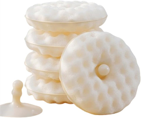 4Pcs Dishwashing Sponges with 2Pcs Suction Cups - Premium Dual-Sided Kitchen Dish Scrubber Cleaning Brush...